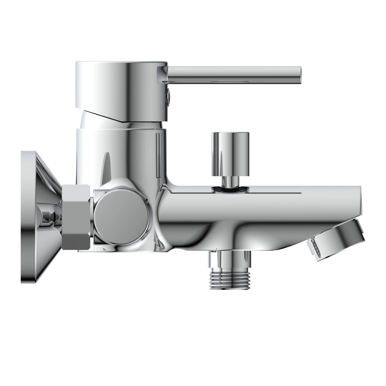 Schütte Wannenfüllarmatur Laurana, Chrom, für die Badewanne.