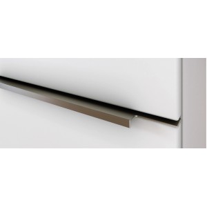 Detailaufnahme: Weiß matter Held Möbel Einzelwaschtisch Monza (60 cm) mit Softclose Schublade.