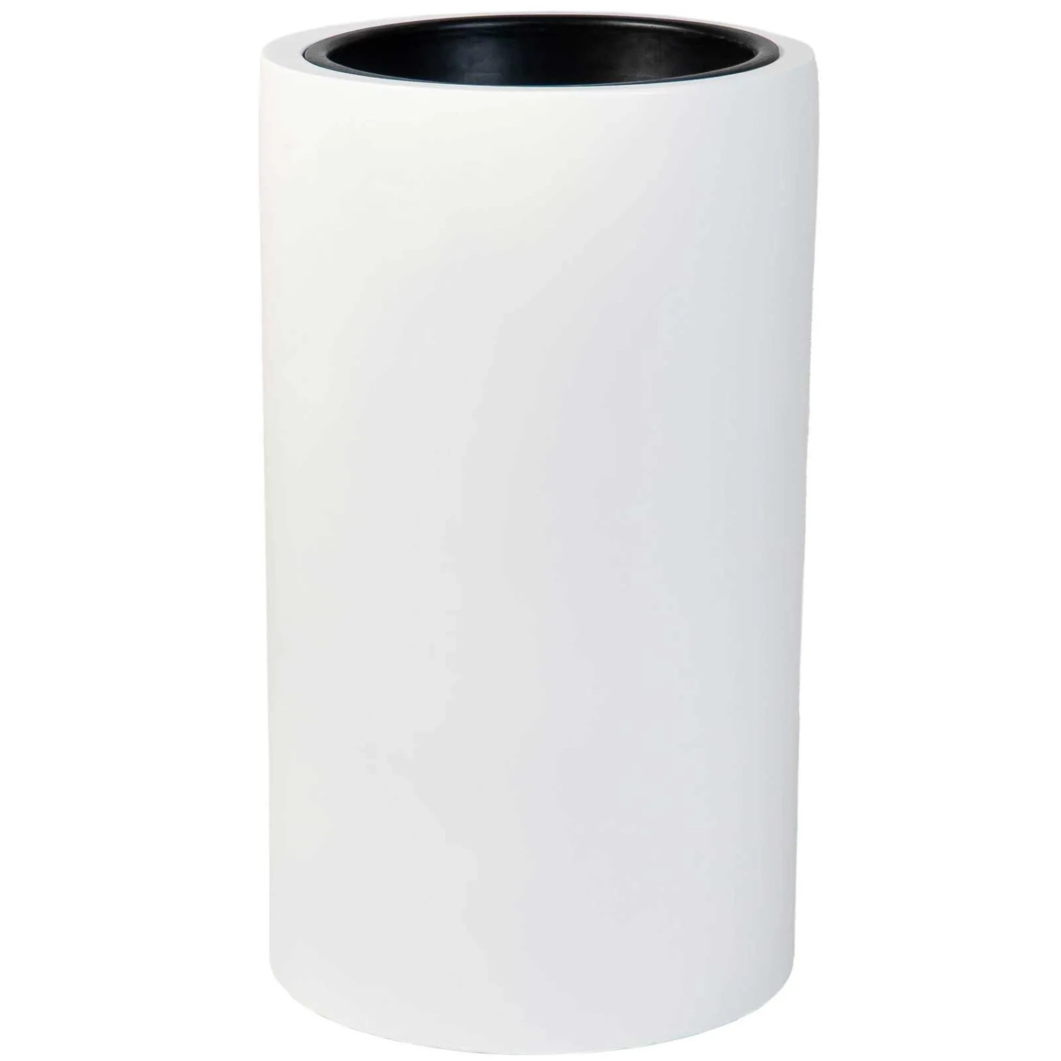 Vivanno Pflanzkübel Estra 35 cm x 35 cm x 60 cm Weiß