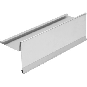 Alu Ortblech mit Wasserfalz, Natur, 250x2000mm, für Dachabschlüsse und kontrollierte Wasserableitung.