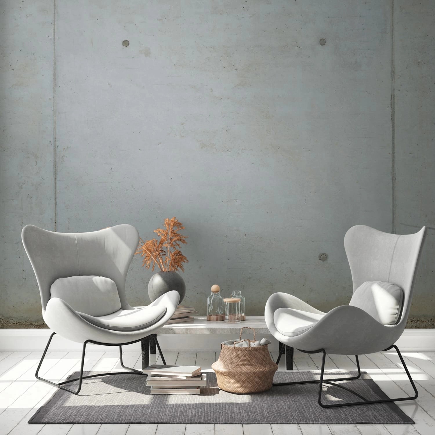 PROFHOME 392251-GU Fototapete Betonoptik Matt Grau Beige 3,71 m x 2,8 m 0,5 günstig online kaufen
