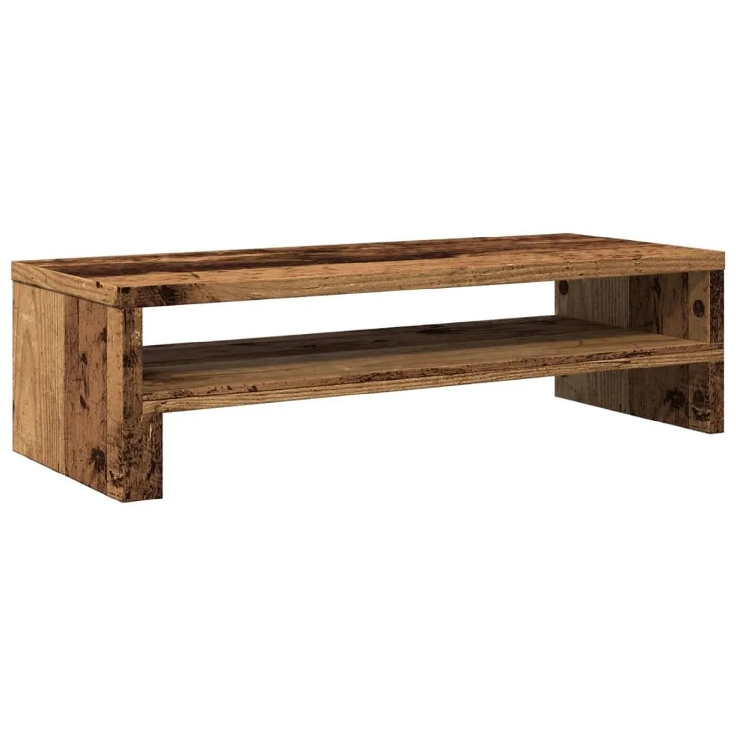 vidaXL Monitorständer Altholz-Optik 54x22x15 cm Holzwerkstoff 854776