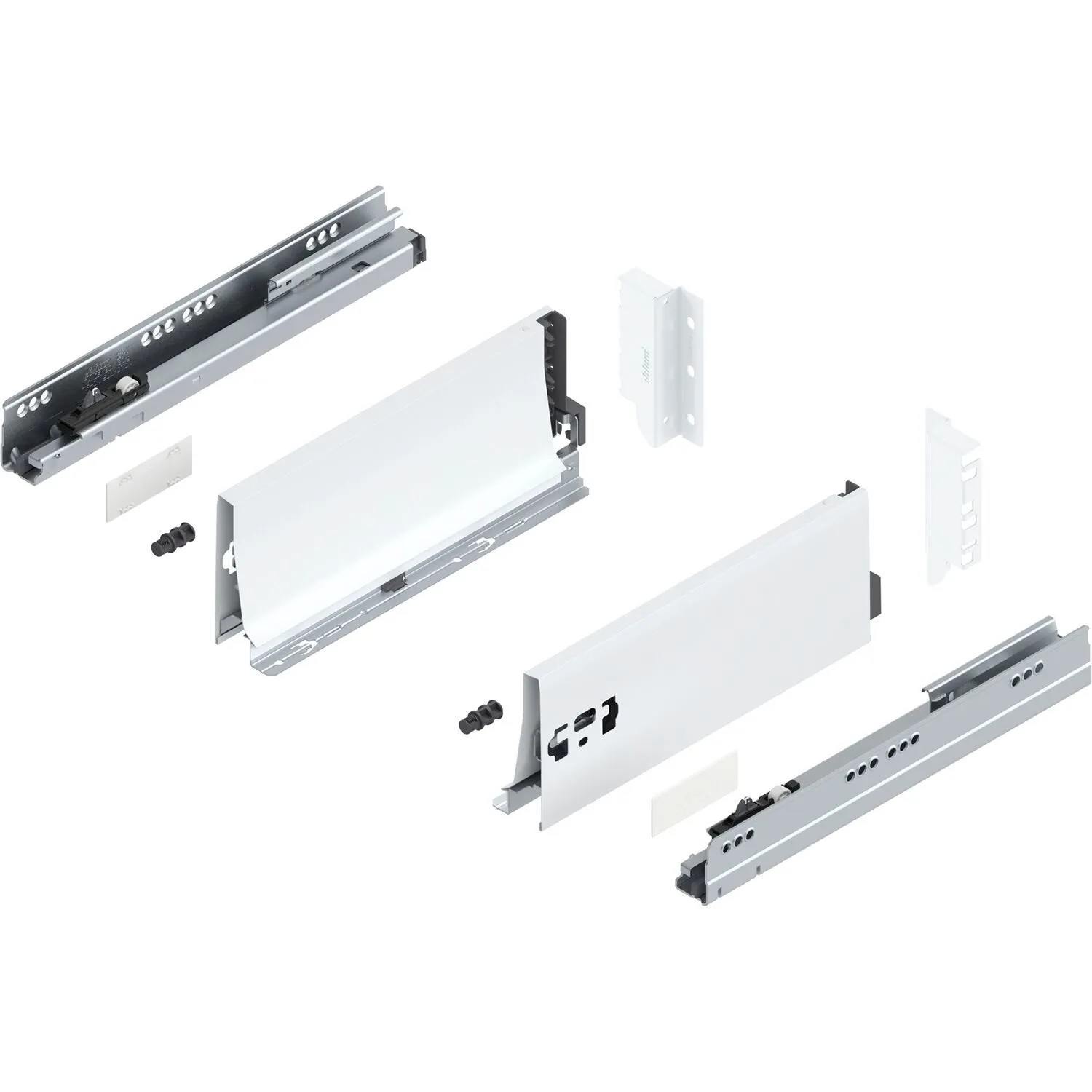 Blum Tandembox antaro K Vollauszug Blumotion 300 mm 30 kg Seidenweiß 1 Paar