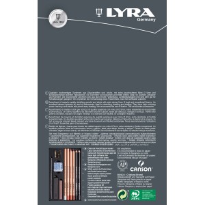 LYRA Rembrandt Skizzenstifte Set, 11-teilig, für Künstlerbedarf.