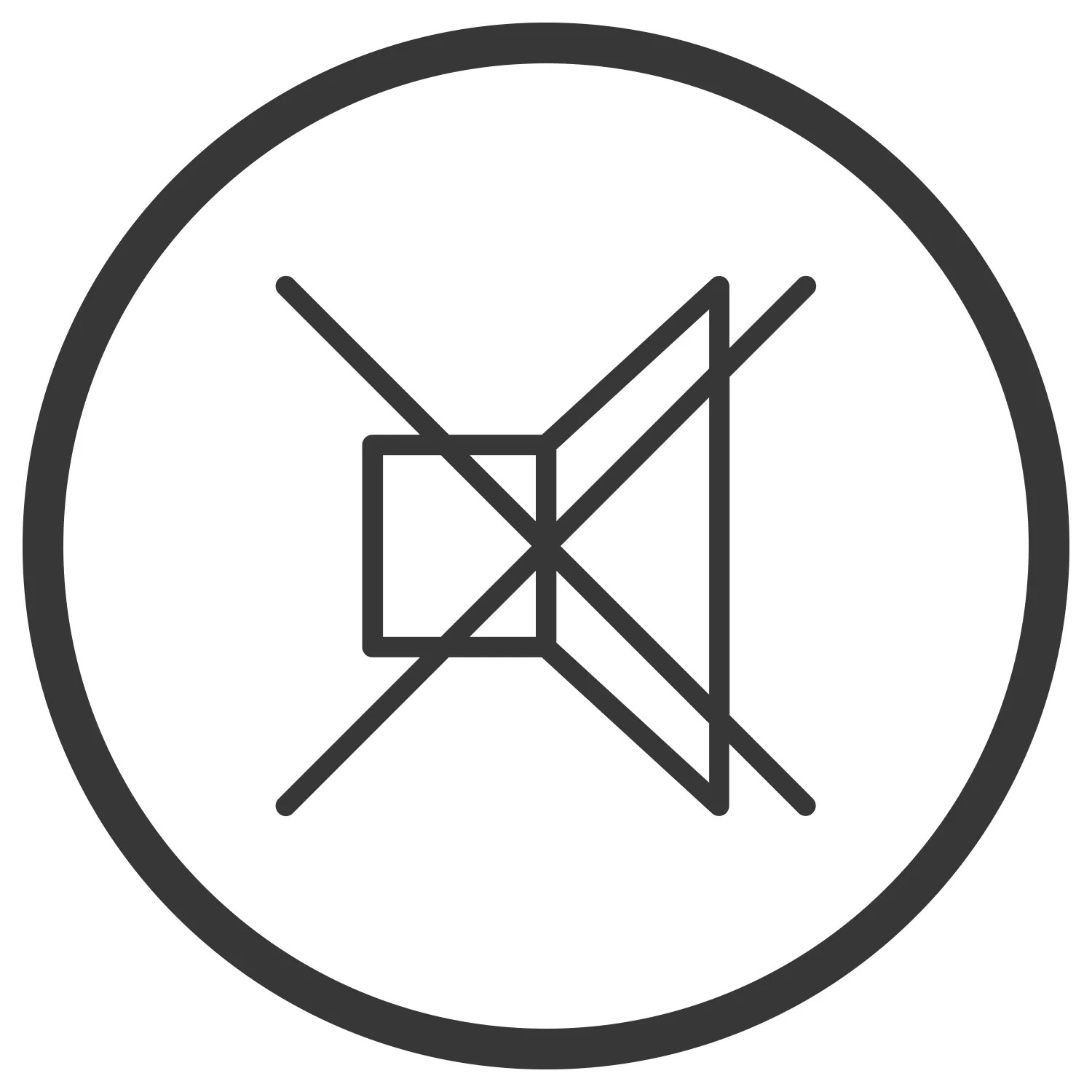 Symbol für Stumm-Modus des Robomow Mähroboter RK1000.