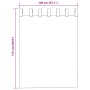 Hellbrauner Voile-Vorhang mit Schlaufen, 140x175 cm. Maße und Design des Fenstervorhangs aus Polyester.