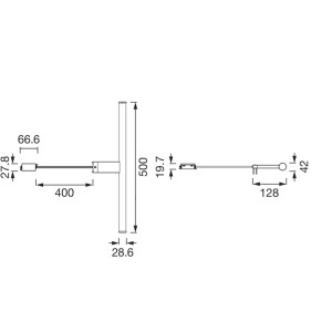 Osram Badspiegelleuchte Orbis Jupiter 50 cm Chrom
