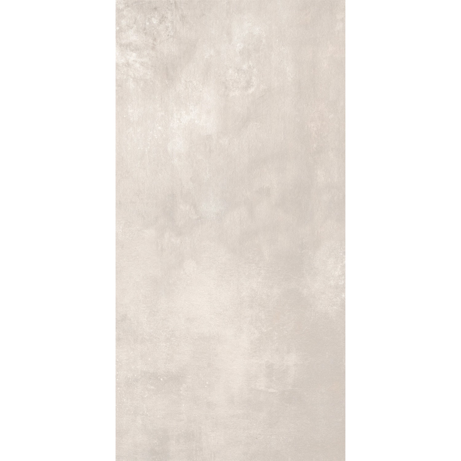 Bodenfliese Denver, Feinsteinzeug, weiß, matt, 60x120 cm. Betonoptik für Innen- und Außenbereich.