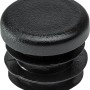 Schwarzer Hettich Kunststoff-Einsteckgleiter Ø 15 mm für Möbelbeine, 4er-Set.