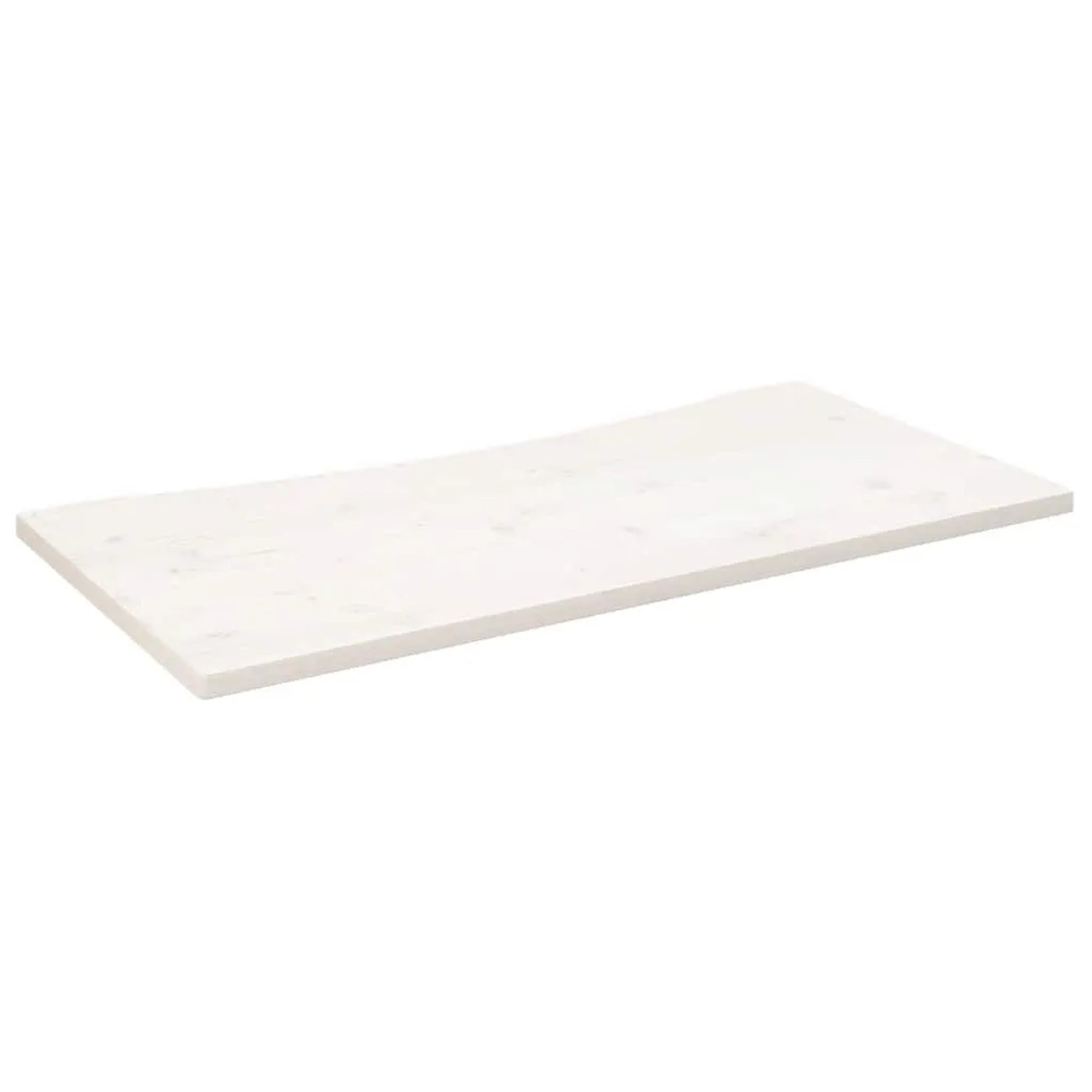 vidaXL Schreibtischplatte Weiß 110x60x2,5 cm Massivholz Kiefer 824446