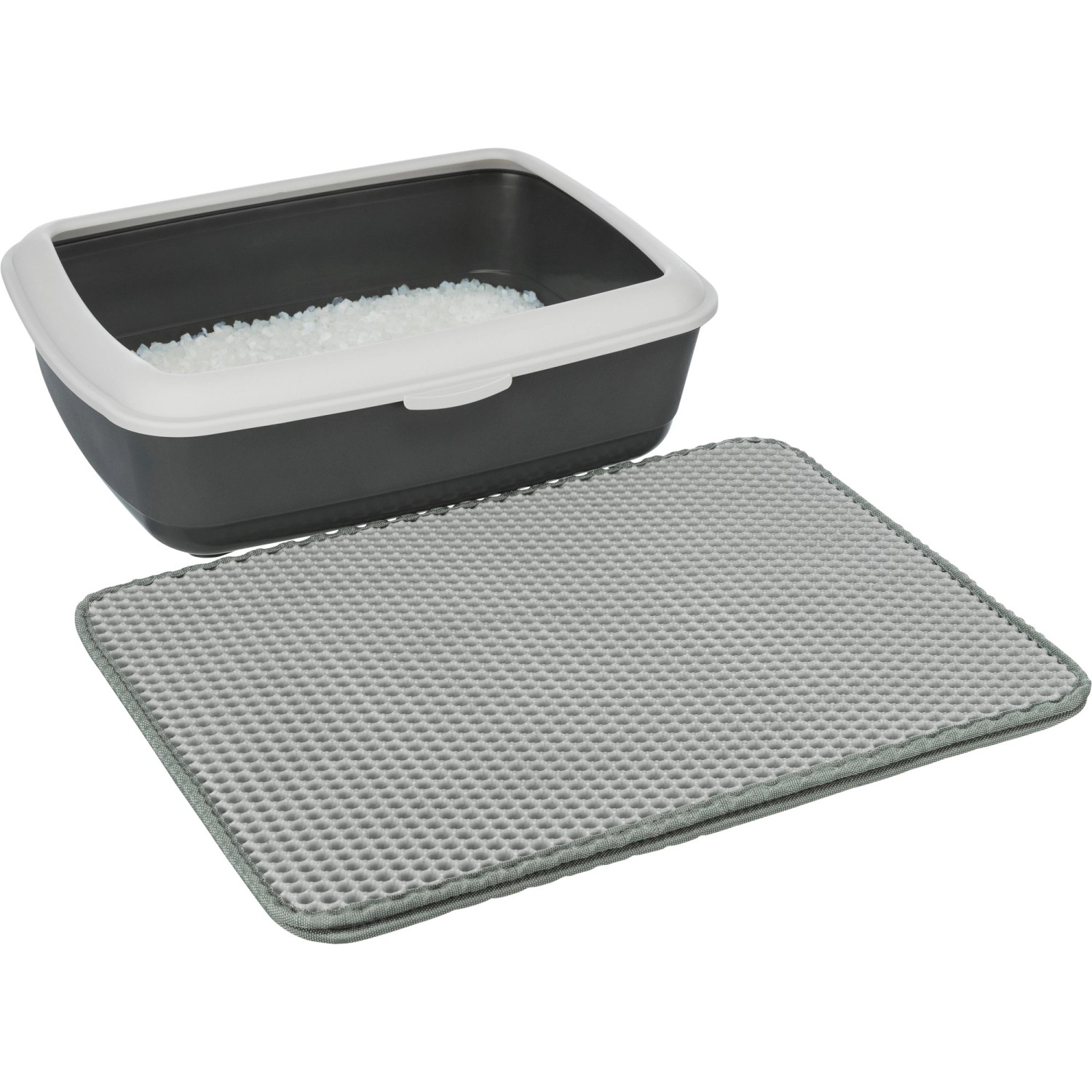 Trixie Sieb-Vorleger für Katzentoiletten Eva 35 cm × 45 cm Grau