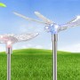 Globo Solar-Deko: 4 bunte LED-Solaraußenleuchten in Insektenform (Libelle, Schmetterling) im Garten.