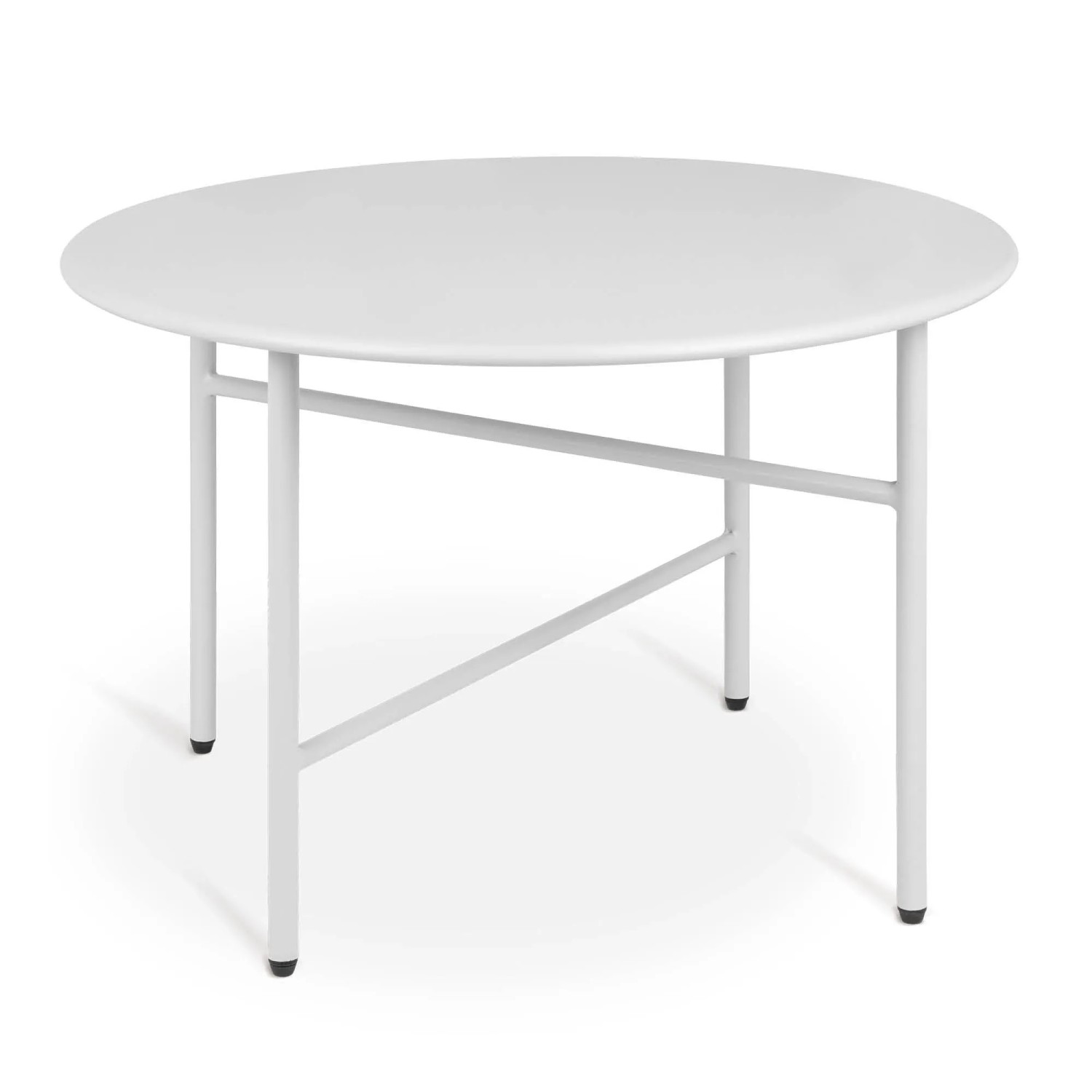 Bomoe Finn Beistelltisch Ø 53x36cm Weiß Metall günstig online kaufen