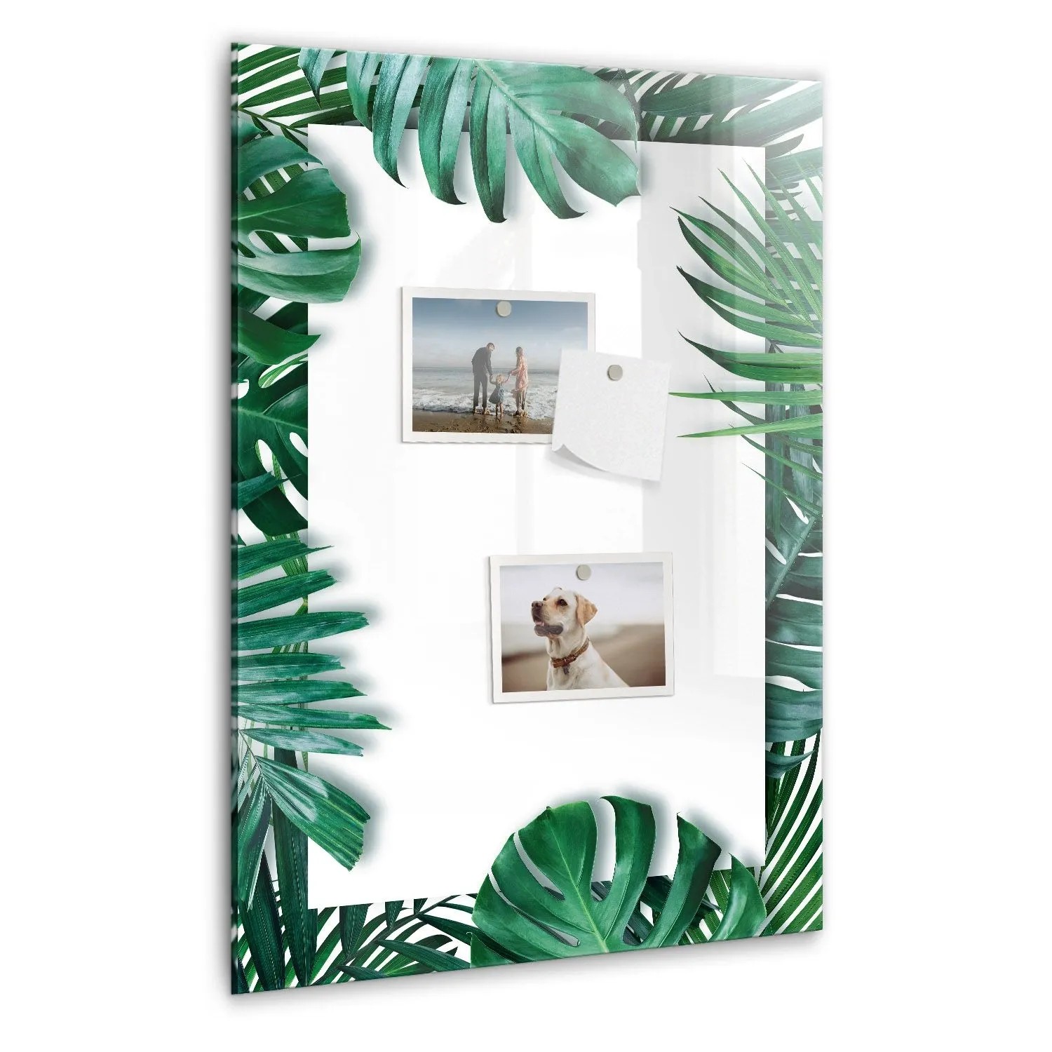 Tulup Magnetische Glastafel Monstera Rahmen 40x60 cm Magnettafel Mit Marker günstig online kaufen