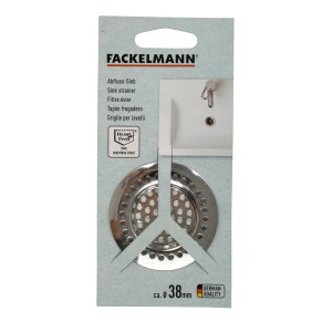 Fackelmann Abflusssieb aus Edelstahl, 38,5 mm Durchmesser.