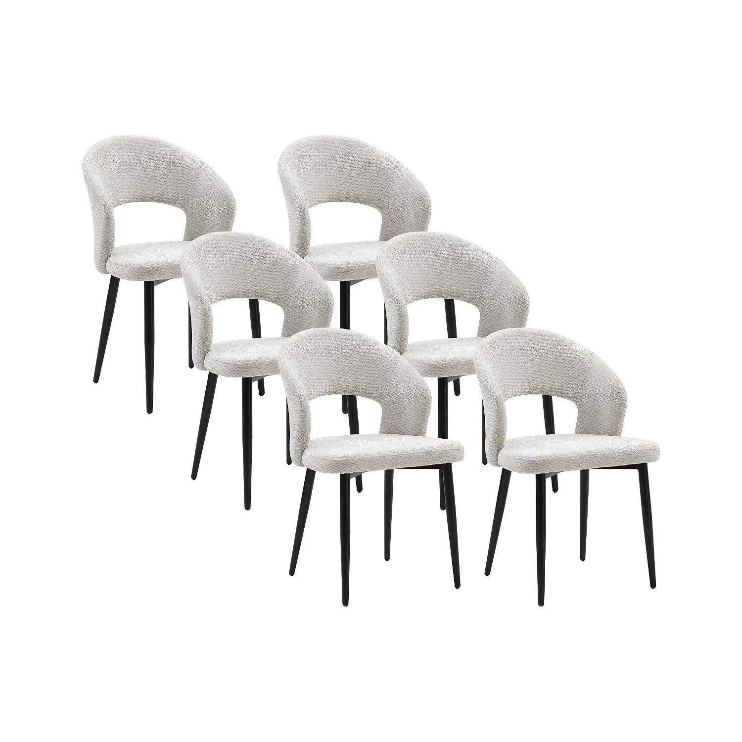 Vente-unique Stuhl Niyama Hellgrau 50 cm