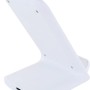 Weiße Schwaiger Qi Ladestation (10 Watt) für kabelloses Laden von Smartphones und Geräten.