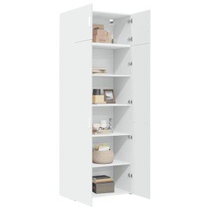 vidaXL Hochschrank Weiß 80x42,5x225 cm Holzwerkstoff 3281350