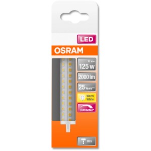 Osram LED R7S Leuchtmittel, Röhrenform, 16W, 2000lm, warmweiß, dimmbar.