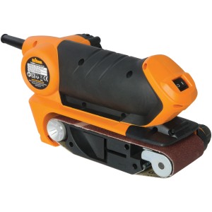 Triton Elektro-Handschleifer TCMBS 450 W, orange/schwarz, für Schleifarbeiten.