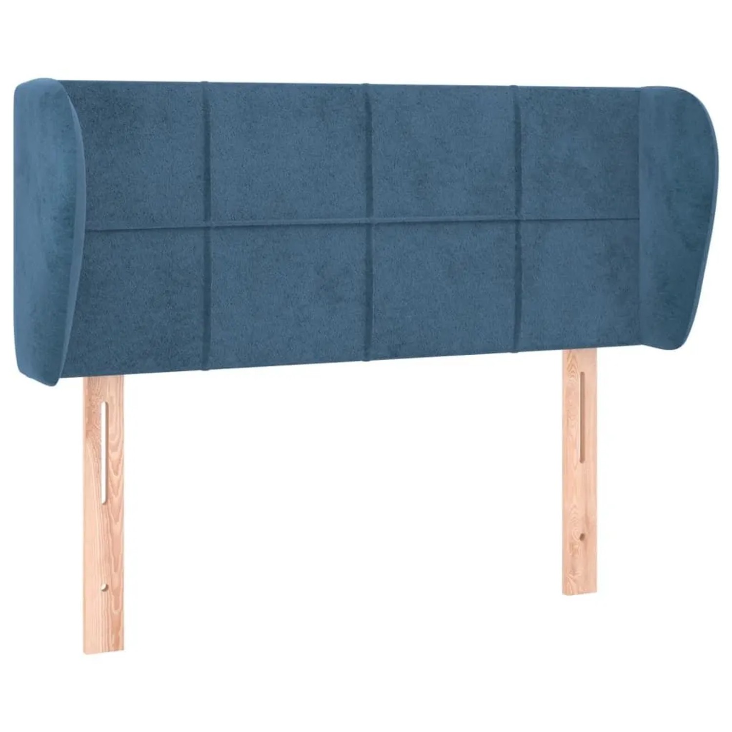 vidaXL Kopfteil mit Ohren Dunkelblau 93x23x78/88 cm Samt 3117184