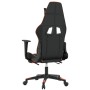vidaXL Gaming-Stuhl mit Massage & Fußstütze Schwarz Orange Kunstleder 345528_6