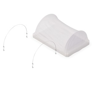 Upyard Vlies für Bögen, 120x80 cm, Zubehör für Hochbeete, schützt Pflanzen vor Kälte.