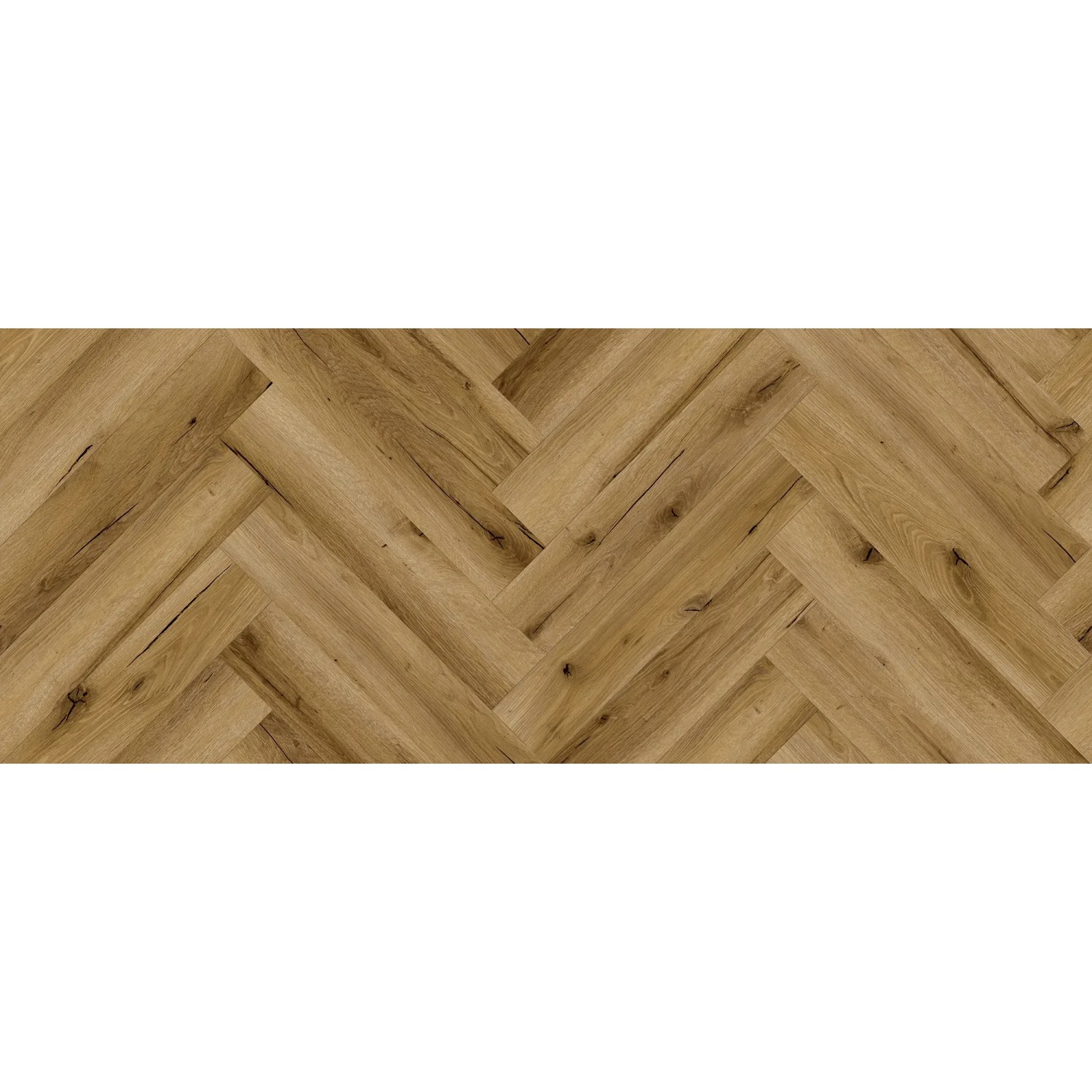 Klick-Vinylboden Eiche Arendal Fischgrät, dunkel, authentische Optik für stilvolle Räume.