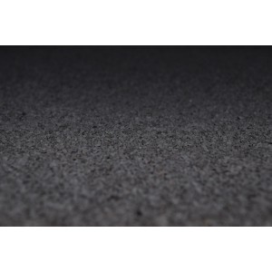 Nahaufnahme: WEKA Dachbahn, Bitumenbasis, selbstklebend, anthrazit besandet, für Gartenhaus-Zubehör.