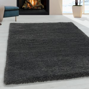 Grauer Ayyildiz Hochflorteppich Fluffy 3500 (240x340 cm) im Shaggy-Stil.