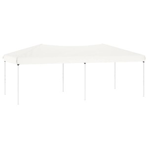 Weißes, faltbares Partyzelt 3x6 m von vidaXL für Garten & Feiern.