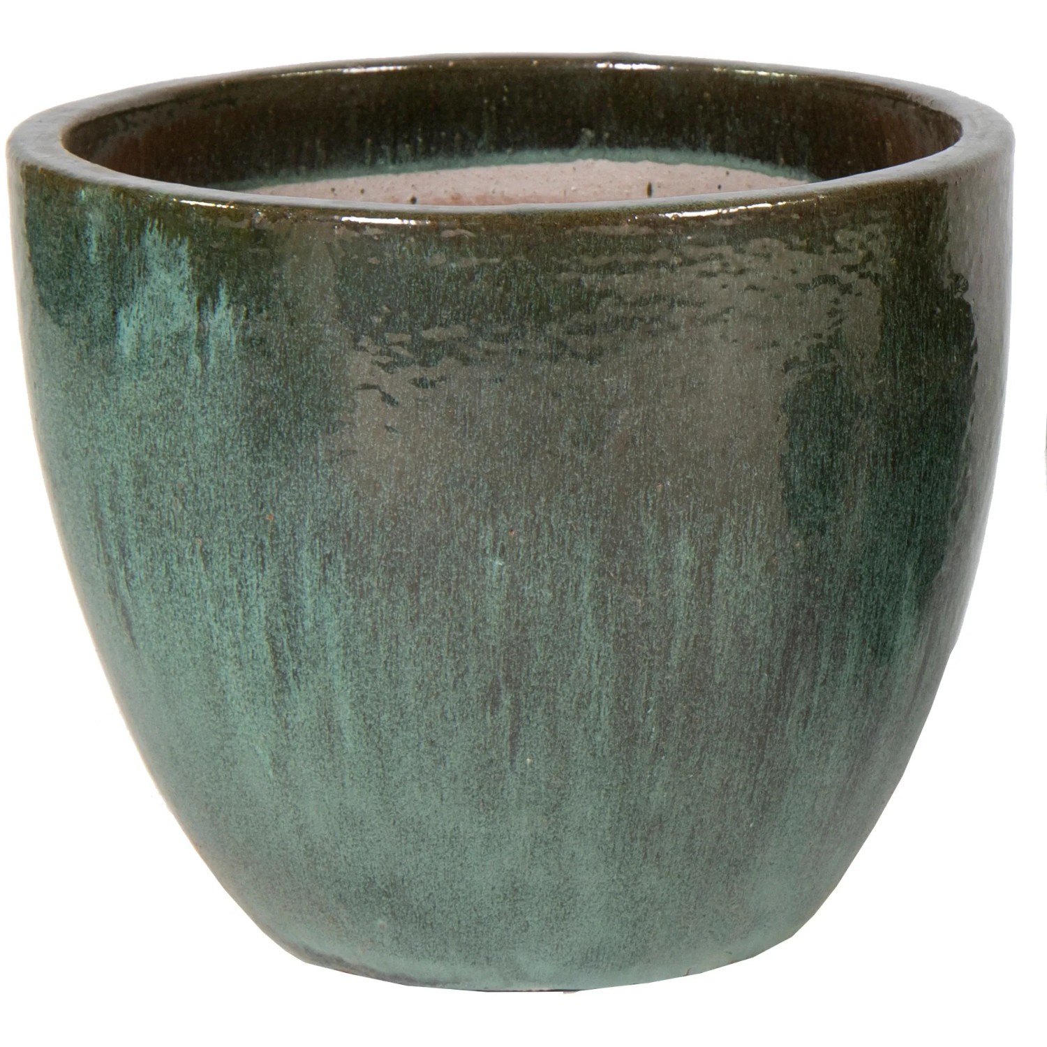 M Collections Blumentopf grn glasiert Egg Pot 38 x 32 cm kaufen bei OBI