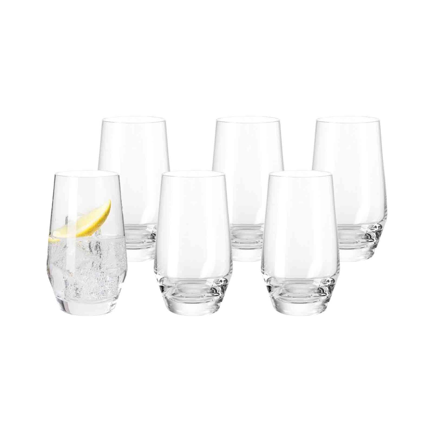 Leonardo Puccini Trinkgläser 365 ml 6er Set (Maße: 13cm | 6cm | 6cm)