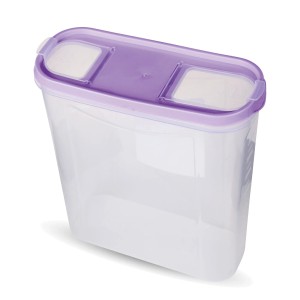 Bestlivings Frischhaltebox Schüttdose 4,5L, 8er Pack, lila Deckel. Vorratsdose für Küche.