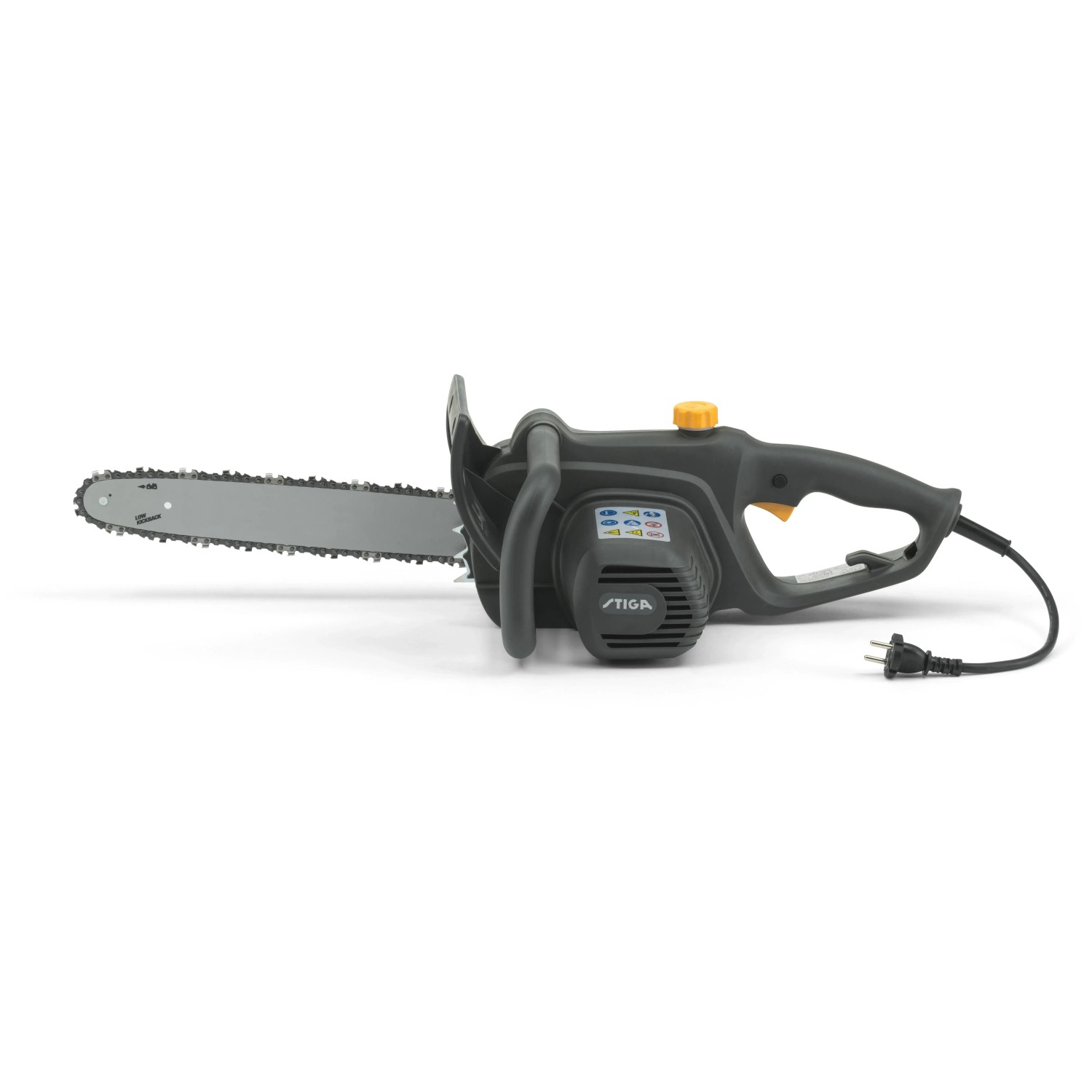 Stiga Elektro-Kettensäge CS 118c, 35 cm Schwertlänge, für den Heimgebrauch.