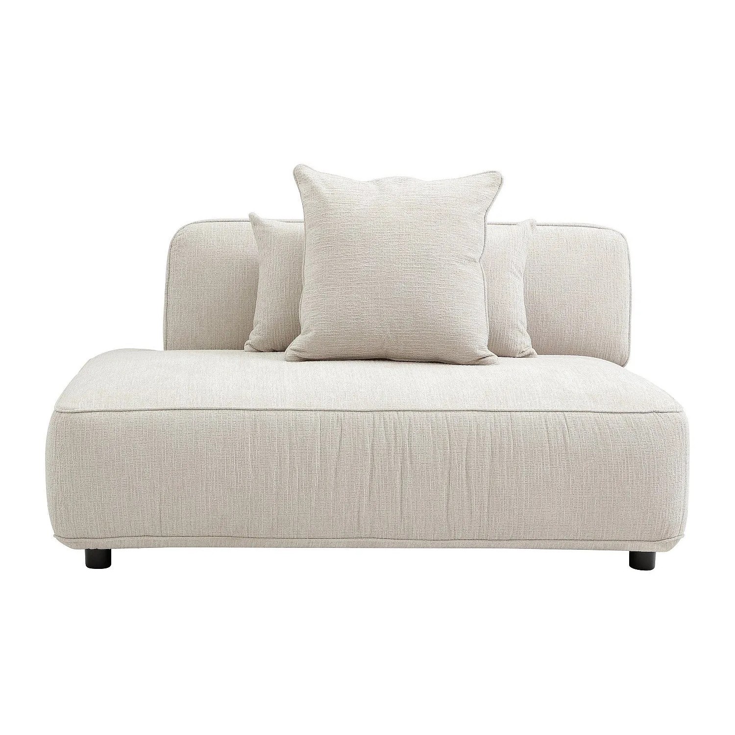 Vente-unique Recamiere Ohne Schlaffunktion Lelaco Beige 145 cm