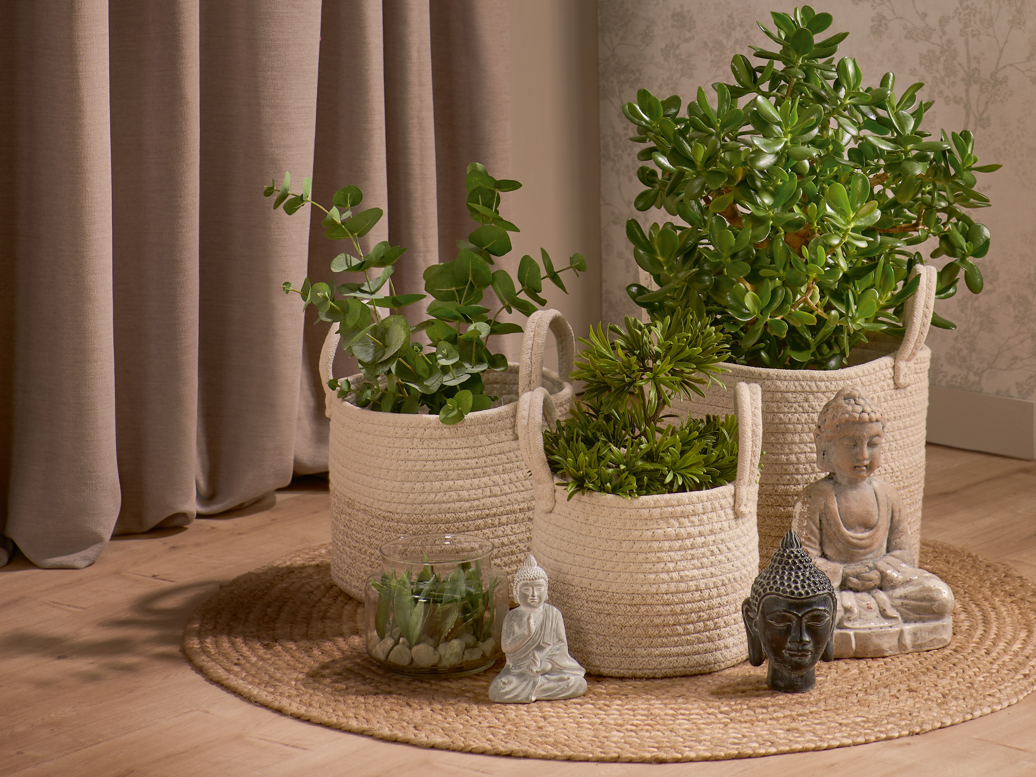 Kunstpflanze Bonsai im Zen cm 16 Minimalist OBI 13,5 Glas x Ø bei kaufen cm