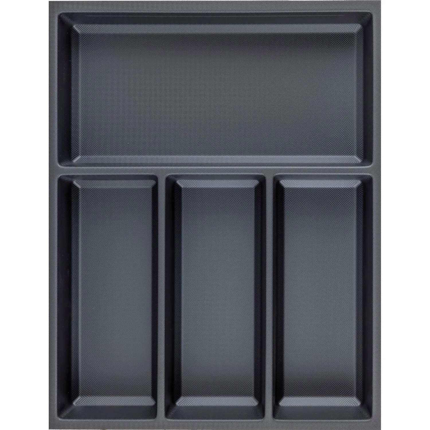 Agoform Besteckeinsatz Sky 550/45 Schubladeneinsatz Kunststoff Kristall Soft Touch Schwarz