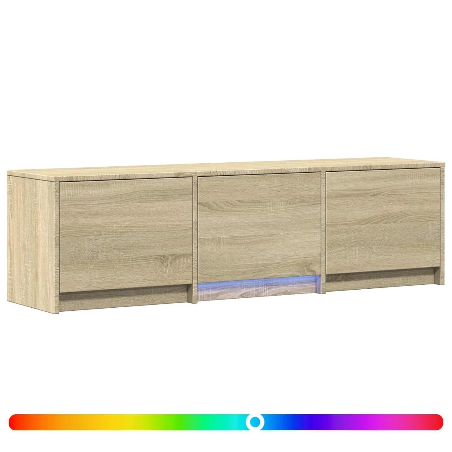 vidaXL Fernsehschrank mit LED Sonoma-Eiche 140 x 34 x 40 cm 3418712