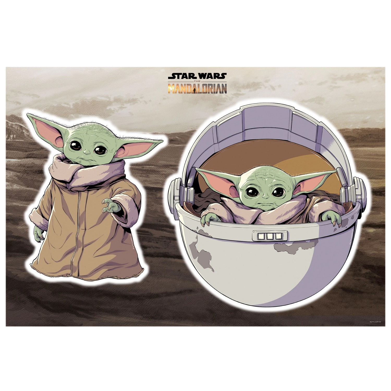 Komar Wandsticker Star Wars The Child 70 cm x 50 cm günstig online kaufen