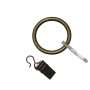 Gardinia Gardinenring Europa, 10er-Pack, Messing-Antik, für 19 mm Stangen inkl. Zubehör.