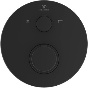 Ideal Standard Ceratherm T100 Unterputz Badethermostat in Silk Black für Wannenarmatur.