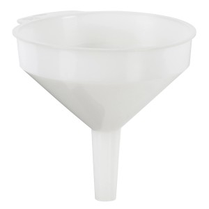 3-teiliger Trichtersatz aus Kunststoff, ideal zum Umfüllen von Flüssigkeiten im Auto.