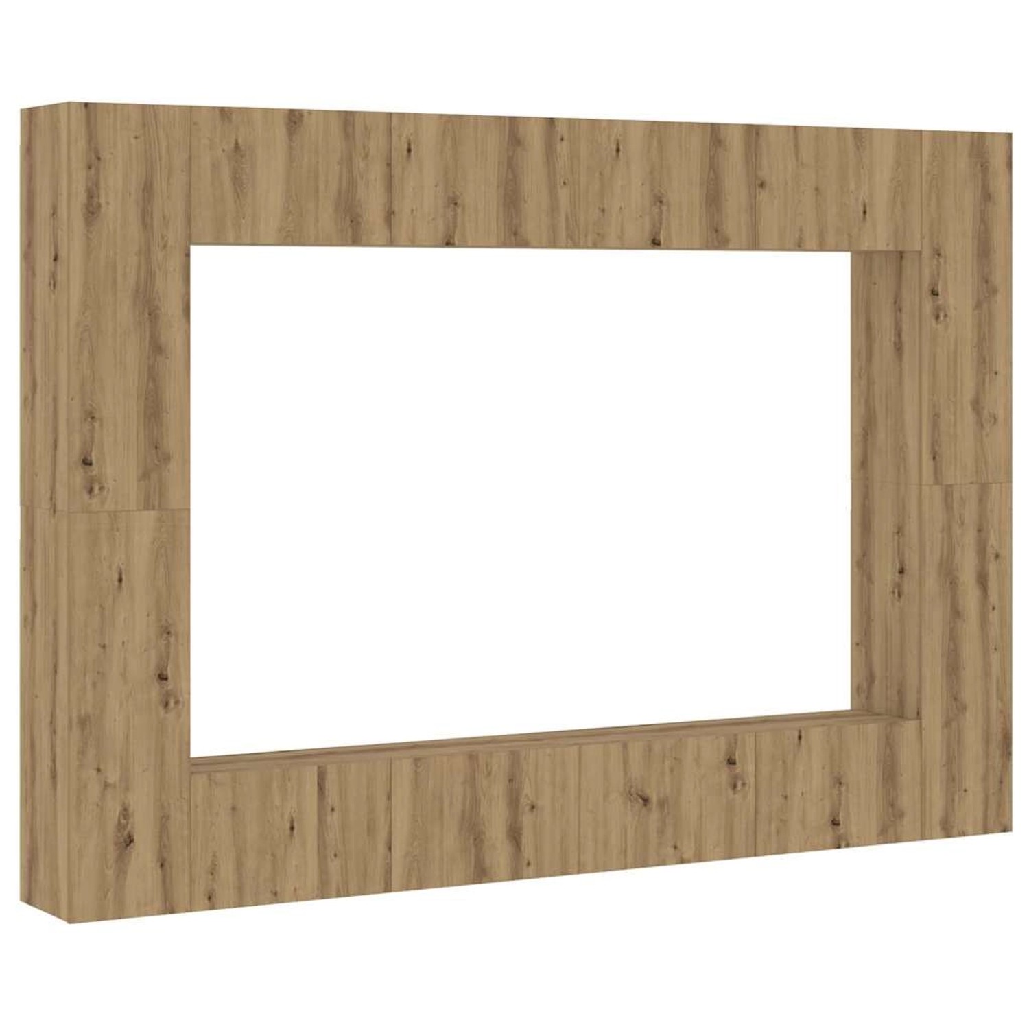 vidaXL 8-Tlg TV-Schrank-Set Wandmontage Artisan-Eiche Holzwerkstoff 3328978 günstig online kaufen