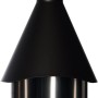 Buschbeck Edelstahlgrill Auckland Schwarz: Moderner Grillkamin mit doppelwandigem Brennraum und höhenverstellbarem Grillrost.