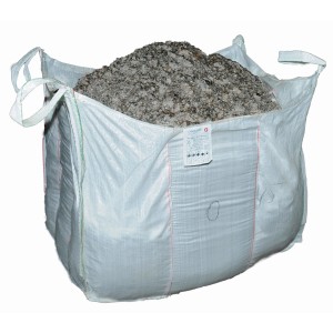 Big Bag mit Mineralgemisch 0-45 mm, geeignet für Tragschichten und Flächenbefestigung.