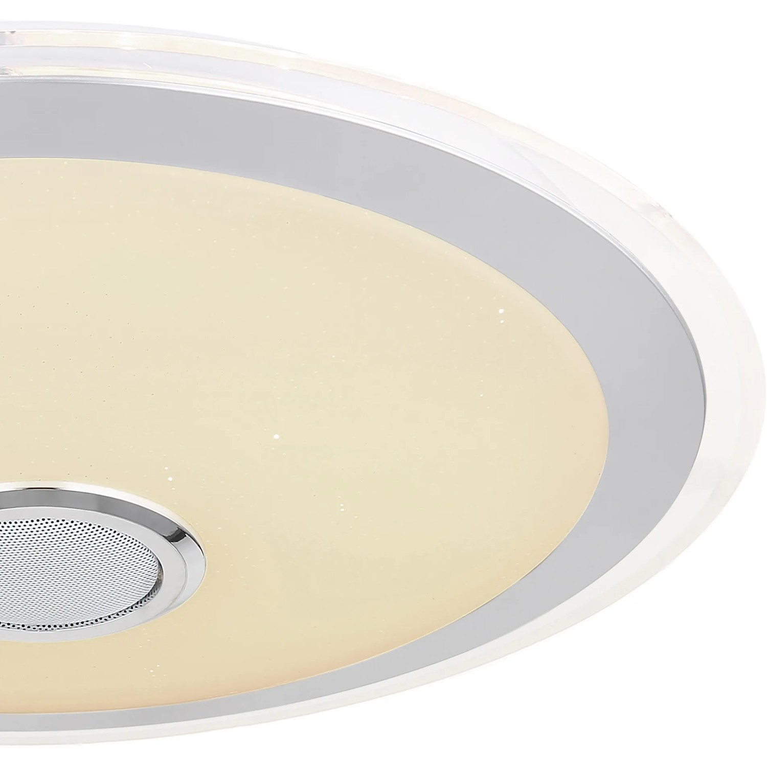 Weiße Globo LED-Deckenleuchte Dunny, 2-flammig, mit integriertem Lautsprecher (430x105mm).