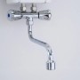 Thermoflow Klein-Durchlauferhitzer 3,5 kW mit Armatur, Chrom-Optik.