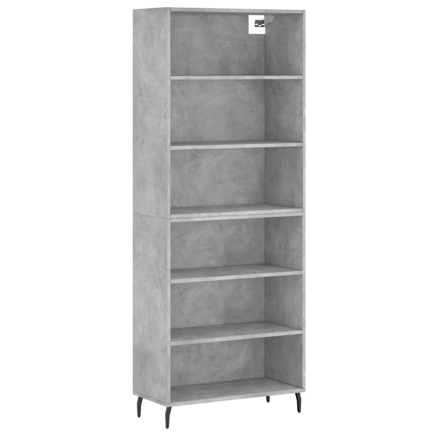vidaXL Highboard Betongrau 69,5x32,5x180 cm Holzwerkstoff 3189593 günstig online kaufen