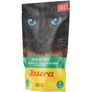 Josera Katzen-Nassfutter Filet Huhn mit Ente, 70g Beutel. Getreidefrei.